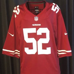 Authentic NFL Patrick Willis #52 49er Jersey